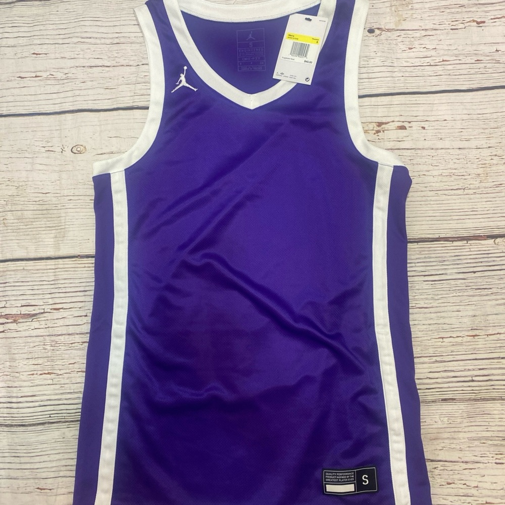 NIKE Men’s Purple and White Basketball Jersey